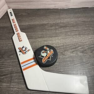 WSHL San Diego CA Gulls Hockey League Official Game Puck Used And Souvenir Stick